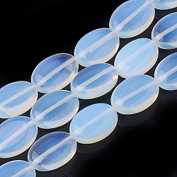 Perlas opalite hebras, oval, 18~18.5x13x6mm, agujero: 1 mm, aproximamente 22 pcs / cadena, 15.7 pulgada