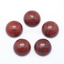 Natürlichen roten Jaspis-Cabochons, Halbrund, 12x5~6 mm