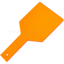 Пластина из акрилового щитка для зубов, доска для защиты глаз, оранжевые, 240x126x0.5 мм, отверстие : 7 мм