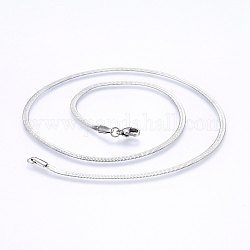 304 Stainless Steel Herringbone Chain Necklaces, Stainless Steel Color, 17.71 inch(45cm), 2.5mm