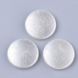 ABS-Kunststoff-Nachahmung Perlen, Flachrund, creme-weiß, 31.5x6 mm, Bohrung: 1.2 mm, ca. 119 Stk. / 499 g