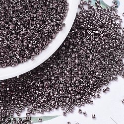 Perline miyuki delica, cilindro, perline giapponesi, 11/0, (db0454) ametista fumosa zincata, 1.3x1.6mm, Foro: 0.8 mm, circa 2000pcs/10g