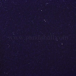 Stoffe floccate di gioielli, poliestere, tessuto autoadesivo, rettangolo, blu ardesia scuro, 29.5x20x0.07cm