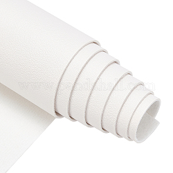 Tela de cuero de imitación, para accesorios de ropa, blanco, 135x30x0.12 cm