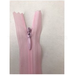 Accessoires de vêtement, fermeture à glissière en nylon, composants de fermeture à glissière, rose, 40x2.5 cm