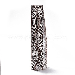 Серебряная цветная музыкальная нота с принтом декоративных сетчатых лент, тюль ткань, для украшения дома партии, чёрные, 10.82~11.02 дюйм (27.5~28 см), 5 ярдов / рулон