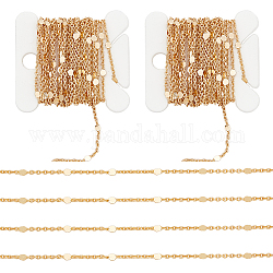 Chaînes de collier en chaîne dorée ph pandahall