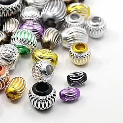 Aluminum Beads, Mixed Shapes, Mixed Color, 9~16x6~17mm, Hole: 2~7mm