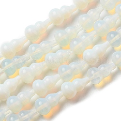 Perlas opalite hebras, calabaza, 17.5~18.5x9.5~10mm, agujero: 1.2 mm, aproximamente 23~24 pcs / cadena, 16.14~16.34 pulgada (41~41.5 cm)