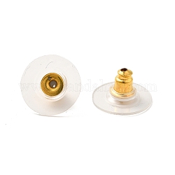 Kugelkupplung aus Messing, mit Kunststoffkissen, Ohrmuttern, golden, 11x11x6.5 mm, Bohrung: 1 mm