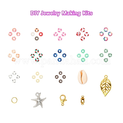 2600шт диск / плоские круглые бусины из полимерной глины DIY-YW0003-03-1