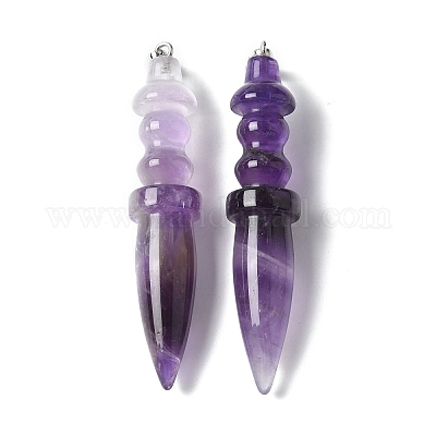 Подвески из натурального аметиста  G-C187-02D-1