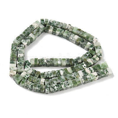 Натуральные зеленые пятна яшмовых нитей G-I394-A04-1