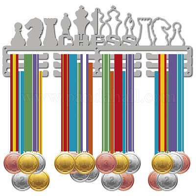 Support de mur d'affichage de support de cintre de médaille de fer de mode&nbsp;ODIS-WH0023-093-1