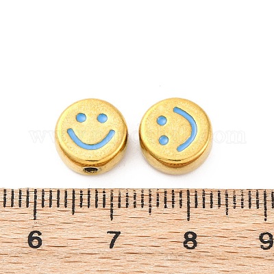 Эмалированные бусины из нержавеющей стали 304 STAS-B085-08G-03-1