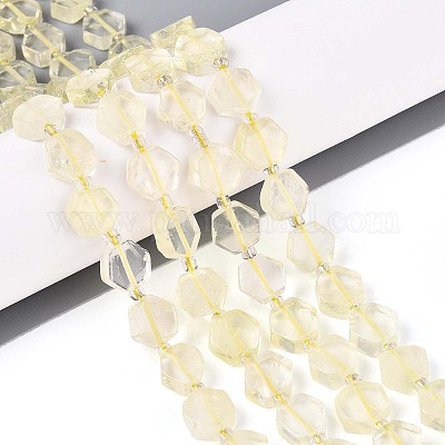 Естественный лимонный кварц нитей бисера G-P534-A20-01-1