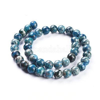 Натуральные имперские нитки из яшмы G-G814-07-10mm-04-1