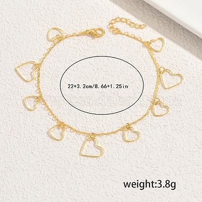 Старинные женские браслеты на щиколотку из латуни и железа с полыми кисточками SY0951-2-1