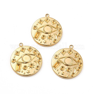 Ионное покрытие (ip) 304 нержавеющая сталь подвеска со стразами STAS-P312-16G-1