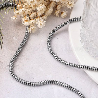 Немагнитные синтетический гематит бисер пряди G-C124-4x2mm-2-1