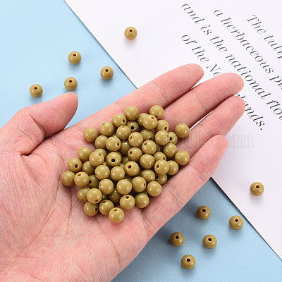 Perles acryliques opaques&nbsp;MACR-S370-C8mm-29-1