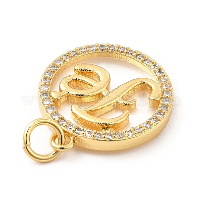 Стойки обшивки латунь микро проложить Циркон подвеску KK-K270-10G-1