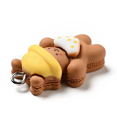 Подвески из непрозрачной смолы RESI-G043-F02-1