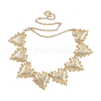 Большая цепочка в форме сердца на талию AJEW-A060-01G-1