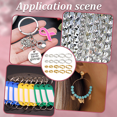 100 шт. латунные разрезные кольца&nbsp;FIND-HY0005-04A-1