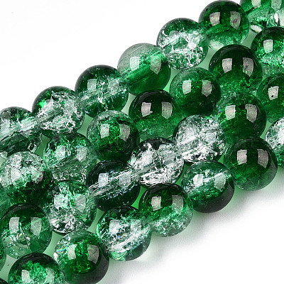 Выпечки окрашенные нити шарик хруст стекла CCG-S001-8mm-19-1