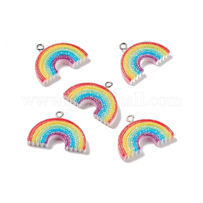 Подвески из непрозрачной смолы RESI-G040-D01-B-1