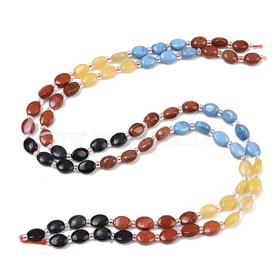 Нити из бусин: натуральной красной яшмы&nbsp;G-Z135-A05-1