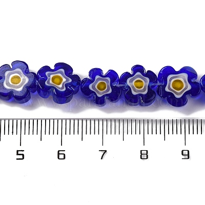 Ручной работы millefiori стеклянные бусины нитки LAMP-G164-03A-1