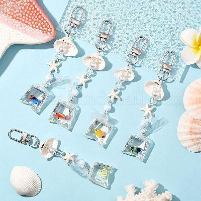 Подвесные украшения из искусственного жемчуга KEYC-FS00038-03-1