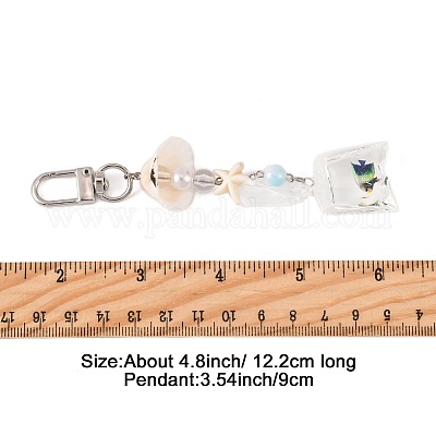Подвесные украшения из искусственного жемчуга KEYC-FS00038-01-1