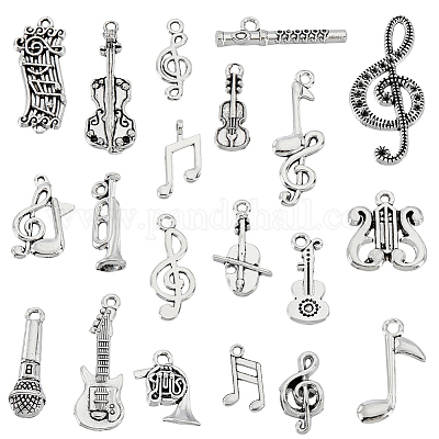 100 шт. 10 стиля подвески из сплава в тибетском стиле со стразами FIND-GA0007-03-1