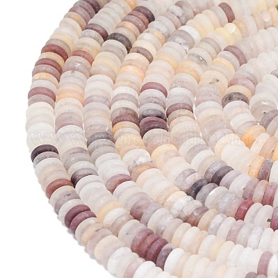 Нити бусин из матового натурального кварца G-K389-C34-01-1