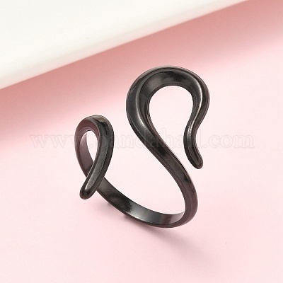 Открытые кольца манжеты из нержавеющей стали 304 RJEW-D338-02A-EB-1