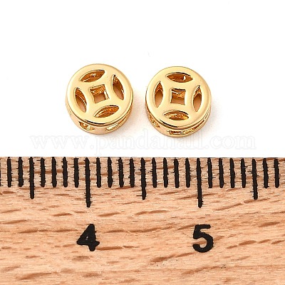 Латунные бусины KK-D407-11G-1