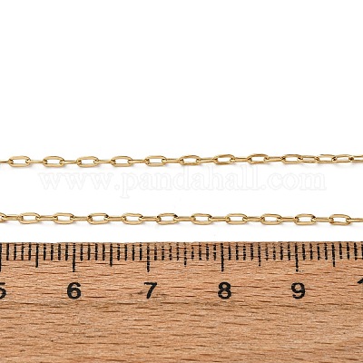 Ожерелья из цепочек из нержавеющей стали 304 толщиной 1.5 мм NJEW-T016-22G-1