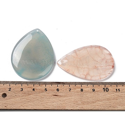 Окрашенные и подогретые подвески из натурального агата G-G065-03J-1