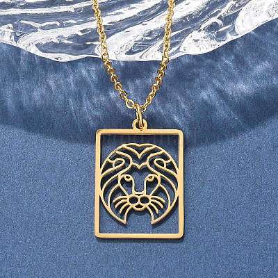 Ожерелье из нержавеющей стали 304 NJEW-D330-01G-05-1