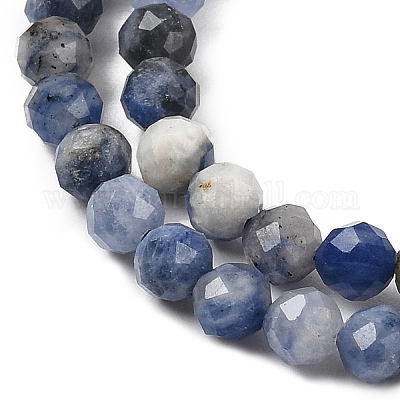 Природный содалит бисер нитей G-RM250104-E1-1