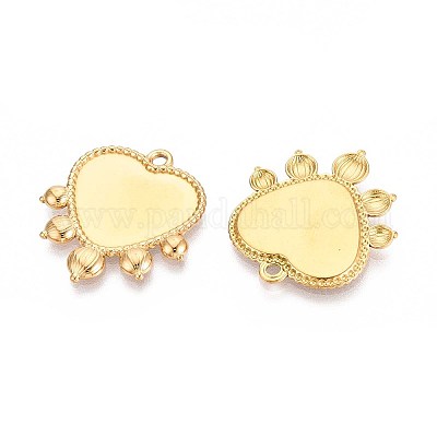 Оправы для подвесок из нержавеющей стали 304 в виде кабошонов STAS-T067-05G-1