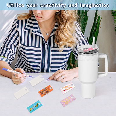 2 пакетик 2 стилей акриловые пустые этикетки большие подвески FIND-TA0004-77B-1