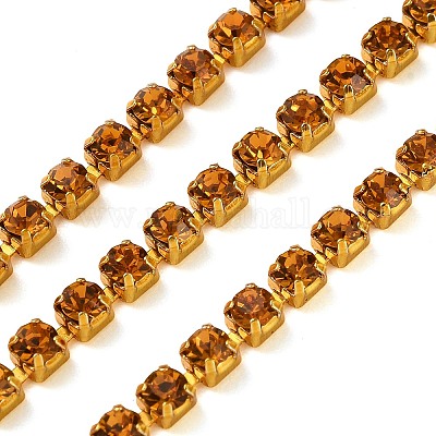 Catene della tazza del rhinestone di ferro&nbsp;CH-A008-01F-1