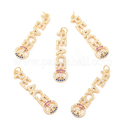 Кулоны из экологически чистой латуни с микропаве и кубическим цирконием KK-K268-36G-1