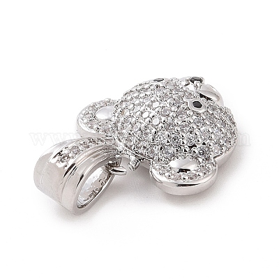 Латунные микро проложить кубического циркония подвески KK-C012-03P-06-1