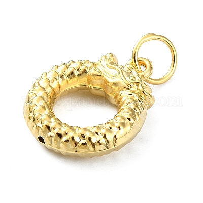 990 серебряная подвеска-дракон с кольцами для прыжков. STER-M119-07A-G-1