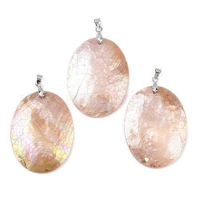 Натуральные розовые подвески KK-C135-07B-1